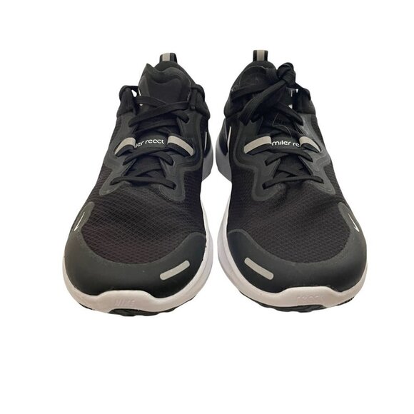 Nike Mens EUC CW1777-003 Black White React Miler Athletic Sneaker Shoes Size 7.5 main image 8